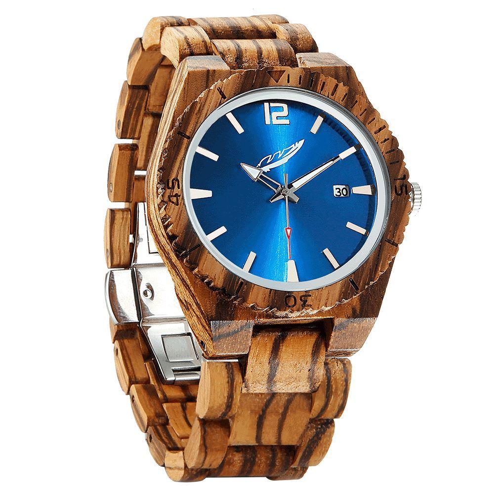 Men S Personalized Engrave Zebrawood Watches Custom Engraving